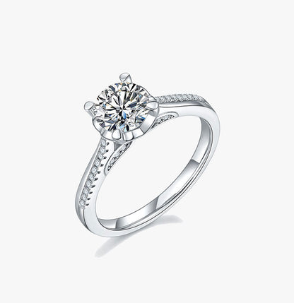 Esra Floral Diamond Ring Set White Gold