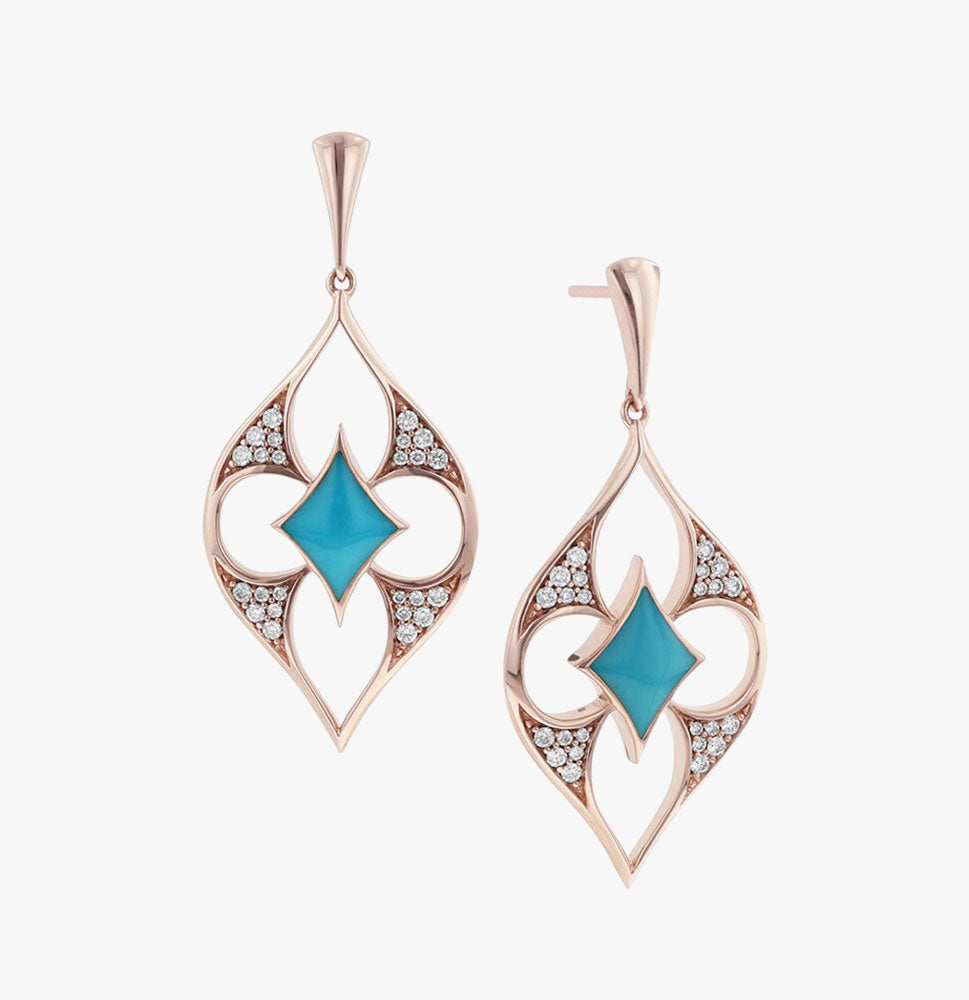 Verdant Splendour Diamond Dangle Earrings