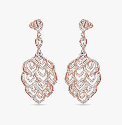 Verdant Splendour Diamond Dangle Earrings