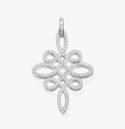 Finest Rhodium Pendant White Diamond