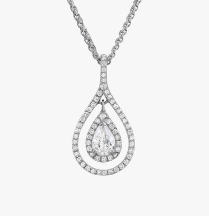 Casual Thomas Diamond Pendant White Gold