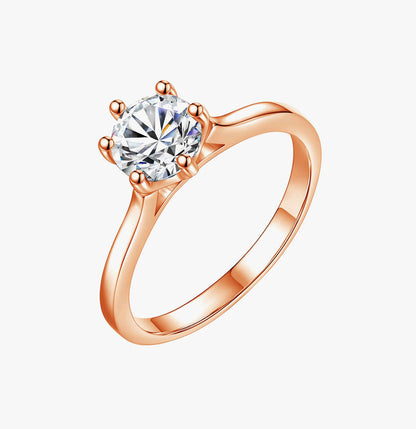 Esra Floral Diamond Ring Set White Gold